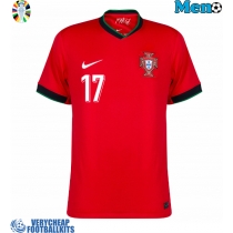 Portugal Rafael Leao #17 Replica Home Shirt Euro 2024 Short Sleeve